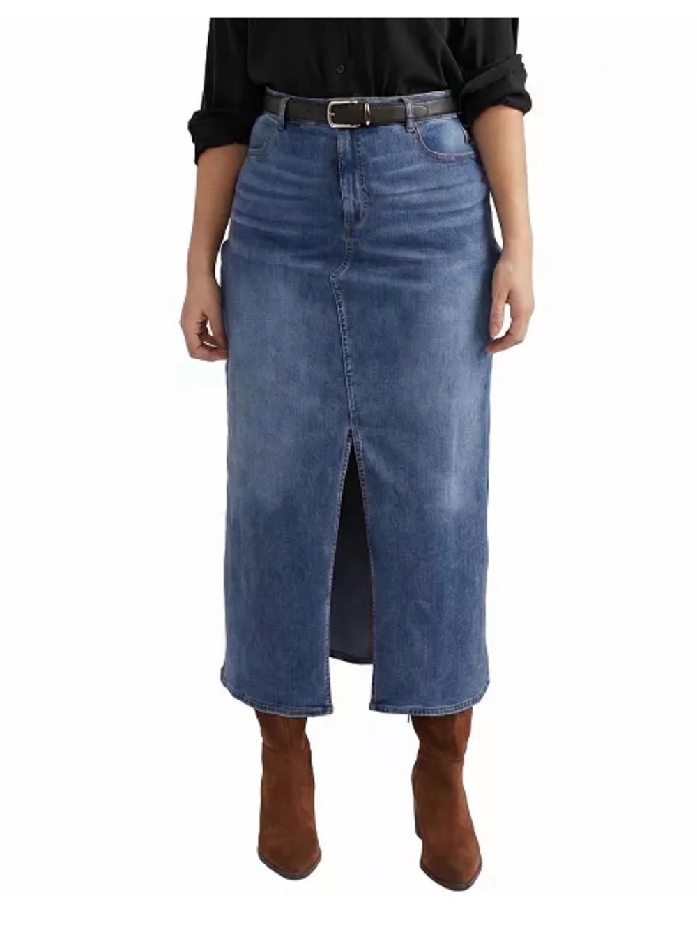 Universal Standard Blue Dakota Denim Skirt